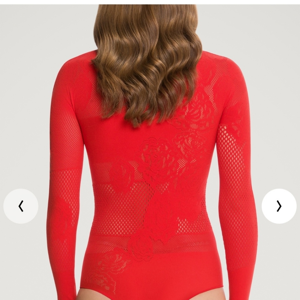 Wolford Net Roses Body Suit - Picture 3 of 3